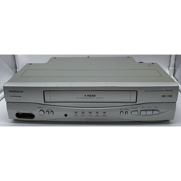 Magnavox CMWV 405 VCR Video Cassette Recorder 4 Head with Remote VHS Untested - Picture 2 of 16